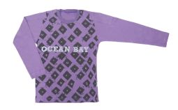 Remera Manga Larga Estampado con Rombos