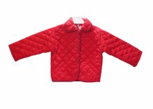 Campera de Microfibra Matelasse con Cuello de Corderoy