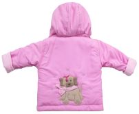 Campera de Microfibra Bordada con Aplique de Perrito en la Espalda