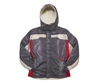 Campera Microfibra Forrada Polar Combinada Capucha Desmontable