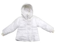 Campera Tipo Tapado de Microfibra Forrado en Polar Cruzado con Botones