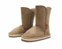 Bota tipo Barker Gamuza y Corderito - Pantubota