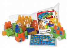 BOLSO con  BLOCKS - Bloques - Ladrillitos - DIDACTICOS 42 PIEZAS