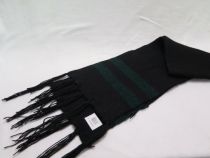 Bufanda Tejida con Flecos y Rayas