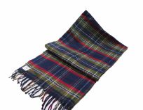 Bufanda Pashmina con Flecos Estampado Escoces