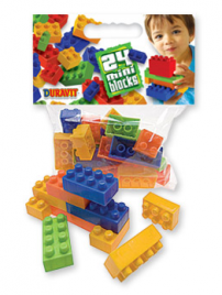 BOLSA BLOCKS CHICOS CON 24 PIEZAS - Bloques Ladrillitos