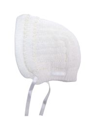Gorro Tejido Bordado con Cinta de Bebe 