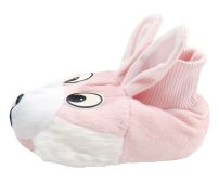 Pantufla Conejo Con Puño De Cibelina y Piel Con Base 