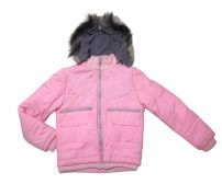 Campera Microfibra Interior Polar con Puño y Cintura - Capucha Piel