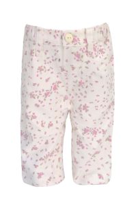 Pantalon de Corderoy con Elastico en cintura Estampado Florcitas  Pañalero
