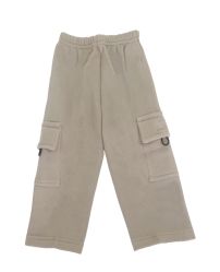 Pantalon Frizado simil Corderoy Cargo con Cintura Elaztizada