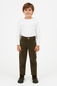 Pantalon de Corderoy con Bolsillo Cargo