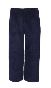 Pantalon de Corderoy con Cintura Elastizada y Bolsillos