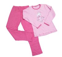 Pijama Remera Manga Larga Estampado Nena Con Corazones