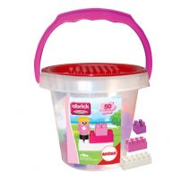 Baldes con Bloques de Nena en la Playa 50 Piezas