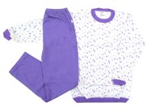 Pijama Invierno Remera Manga Larga y Pantalon Estampado Flores