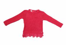 Sweater Lana Mohair Suave con Puntilla