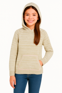 Sweater Tejido con Capucha 