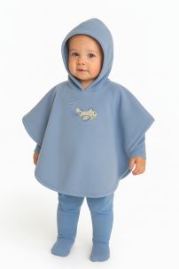 Poncho de Polar Aplique de Avion