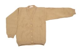 Saco Tejido de Cashmilon Escote V con Ochos