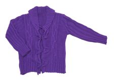 Saco Tejido Grueso con Boton 