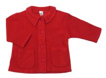 Campera de Polar con Botones y Bolsillos