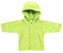 Campera de Polar con Capucha y Botones