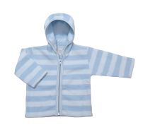 Campera de Polar con Capucha Rayado