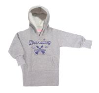 Buzo Frizado  Estampado "Dancing" Con Capucha