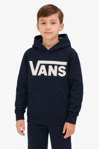 Buzo Frizado con Capucha Bordado Vans