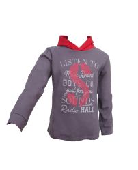 Buzo Con Frizado  Estampado S Con Puño y Capucha