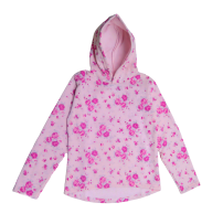 Buzo Con Capucha De Algodon Frizado Estampado Flor