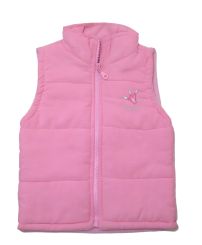 Chaleco de Microfibra con Interior Polar Bordado en Espalda