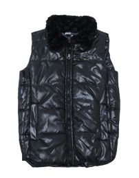 Chaleco Abrigo Cuello con Piel