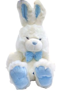 Peluche Conejo con Moño Terciopelo