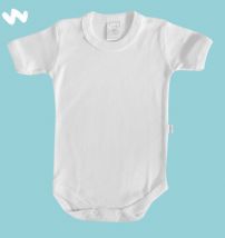 Body Con Broche - Mangas Cortas - Ribb Blanco