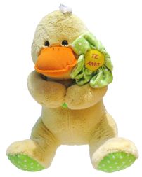 Peluche Pato con Flor "Te Amo"
