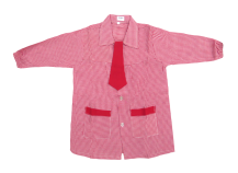 Pintor Cuadrille con Corbata Abotonado Adelante