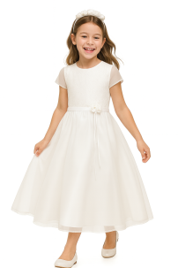 Vestido Comunión Con Encaje