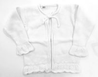 Saco de hilo de nena con florcitas bordadas