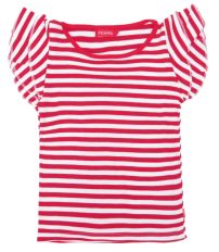 Remera Manga Corta Rayada