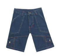 Bermuda de Jean con Bolsillos Cargo