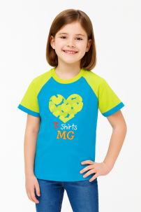 Remera Manga Corta Estampado Corazones