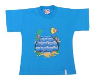 Remera Manga Corta Estampado Animales Marinos