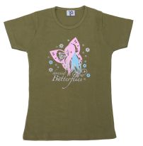 Remera Manga Corta Estampado Hadas con Brillo