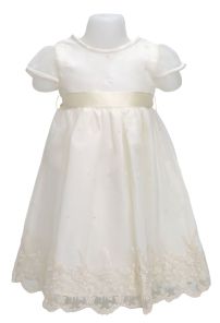 Vestido de Bautismo Tul Bordado 