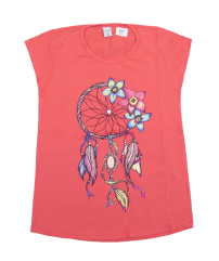 Remera Nena Flor Tachas M/C