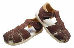 Sandalia Franciscana con Velcro de Cuero