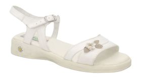 Sandalias con Hebilla y Aplique de Flor