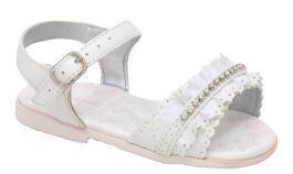 Sandalia con Strass y Volado Calado